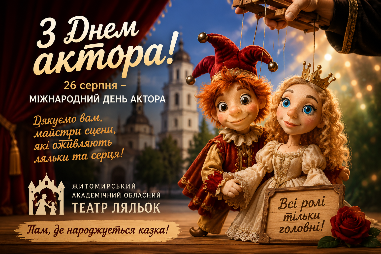 З Днем актора! Там, де оживають ляльки, народжується справжнє диво