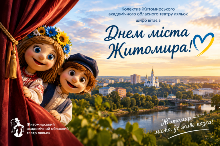 Житомир — місто, де живе казка: привітання з Днем міста від театру ляльок