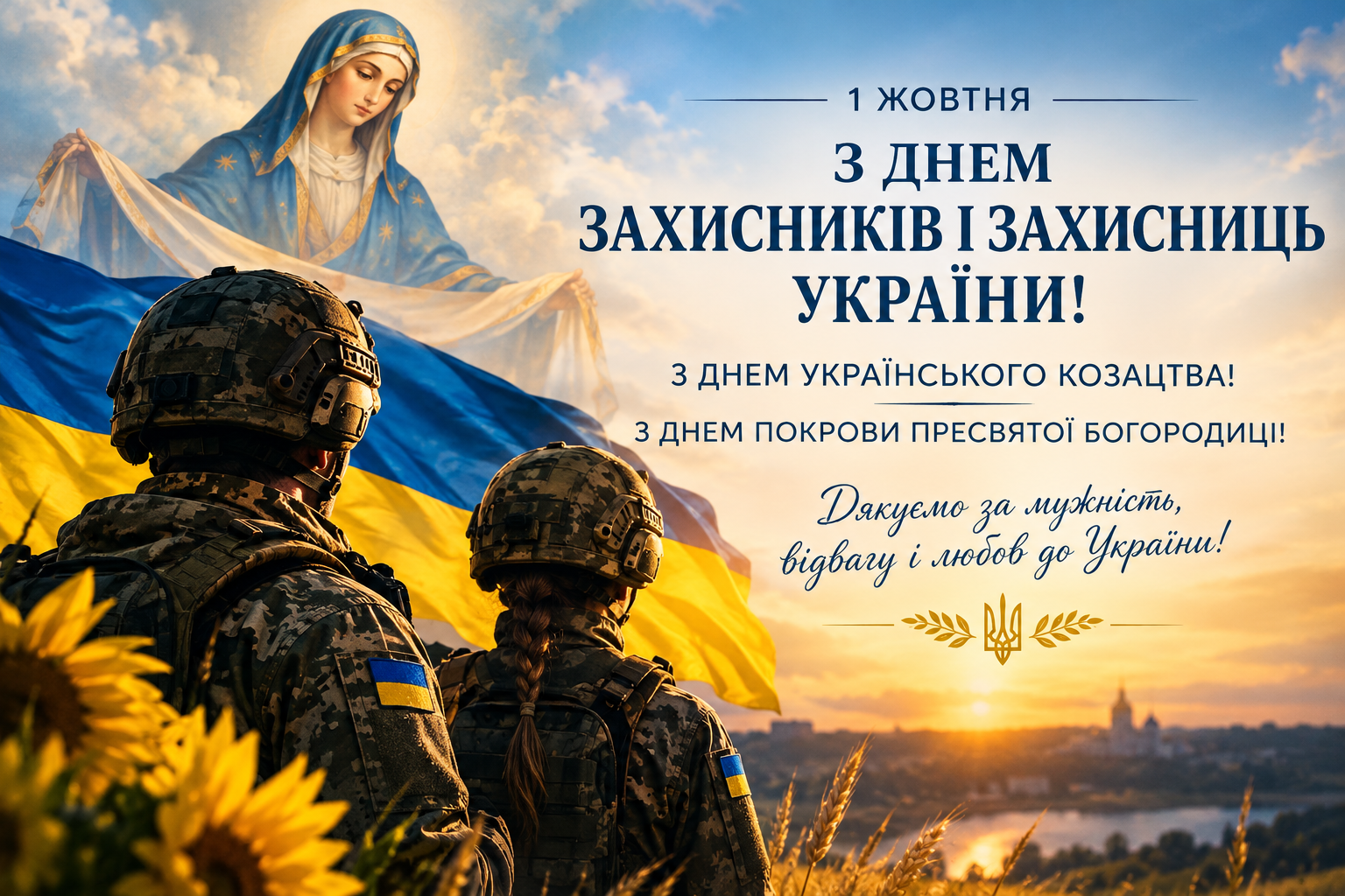 Зі святом мужності, сили та незламності!